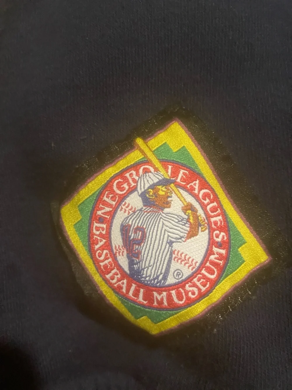 Negro League Colorblock Hooded Jacket - Navy & Gray - Picture 3 of 4